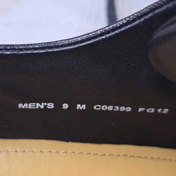 COLE HAAN BECKETT DERBY OXFORD SHOES LEATHER LACE UP MENS BLACK SIZE 9M main image 6